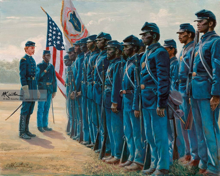 Col. Robert Shaw and the 54th Massachusetts by Mort Kunster