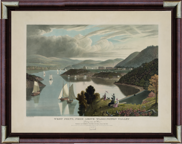 West Point From Above Washington Valley 1834 by William James Bennett