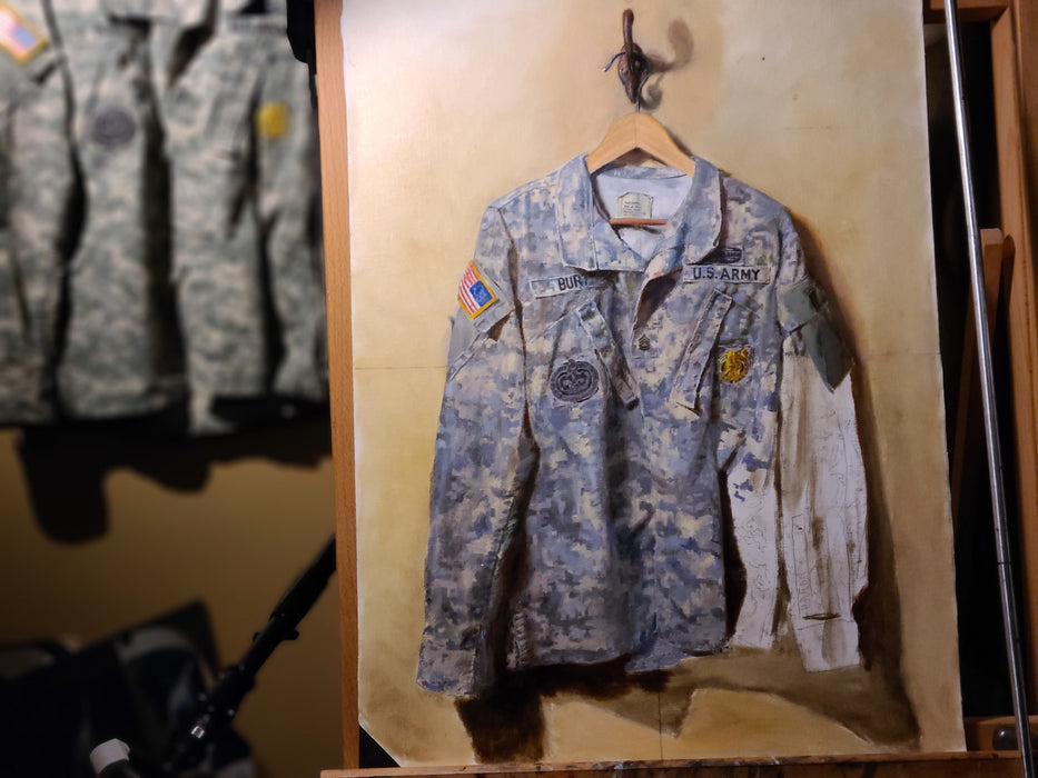 Duty OIL PAINTING by Charles Burt