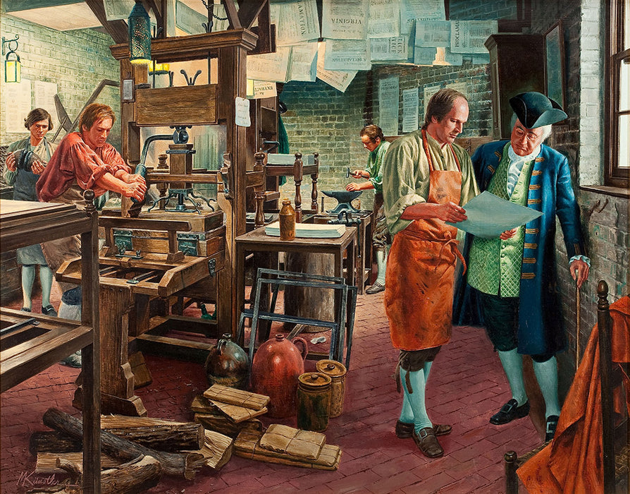 Freedom of the Press by Mort Kunstler