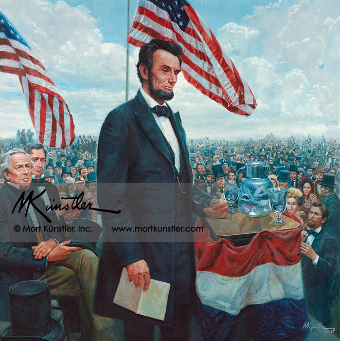 Gettysburg Address, The - by Mort Kunstler