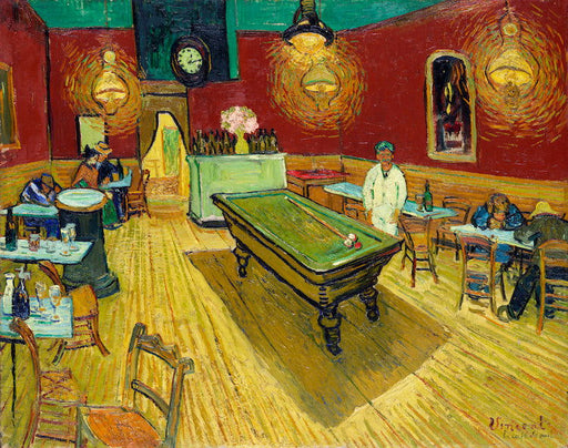 LeCafe The Night Cafe by Vincent Van Gogh - Vladimir Arts USA Inc