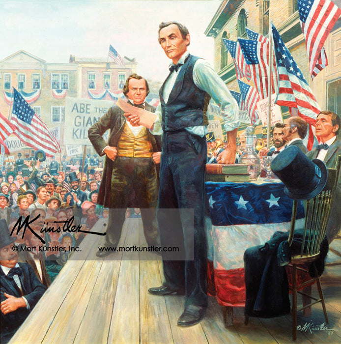 Lincoln-Douglas Debates, The - by Mort Kunstler