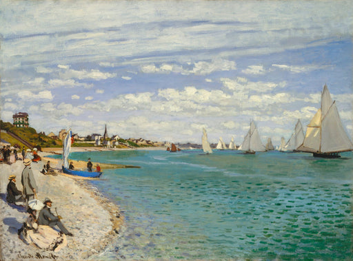 Regatta at Sainte-Adresse by Claude Monet - Vladimir Arts USA Inc