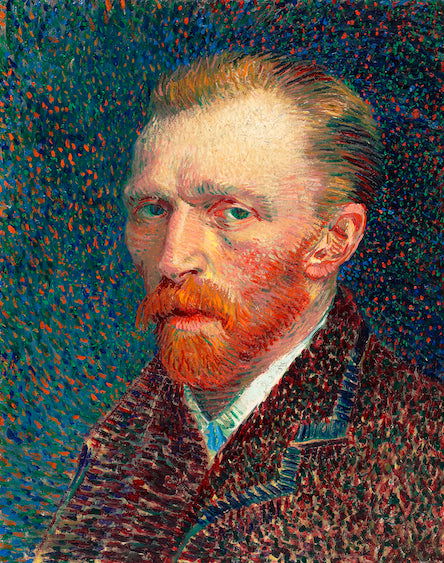 Self-Portrait 1887 by Vincent Van Gogh - Gicleé on Canvas or Paper 