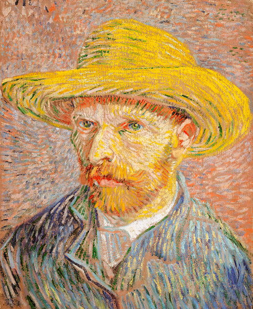 Self-Portrait with a Straw By Vincent Van Gogh - Vladimir Arts USA Inc