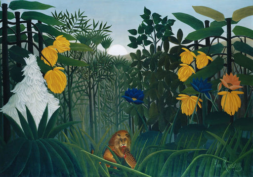 The Repast of the Lion by Henri Rousseau - Vladimir Arts USA Inc