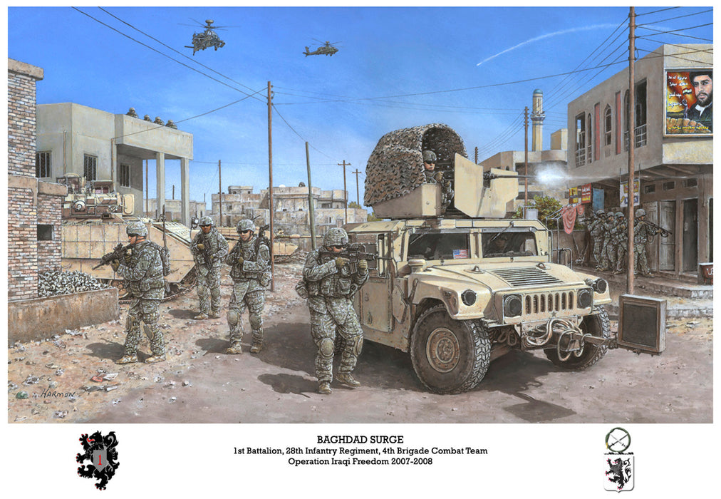 "Baghdad Surge" limited edition fine art print signed and numbered by the artist Jody Harmon