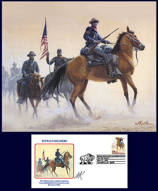 Buffalo Soldiers of the West by Mort Kunstler