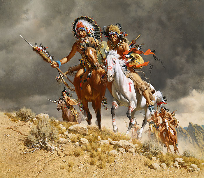 Cheyenne War Party by Frank C. McCarthy