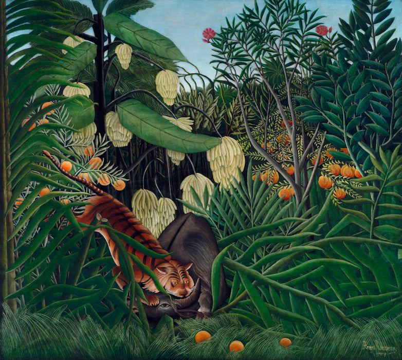 Fight between a Tiger and a Buffalo by Henri Rousseau