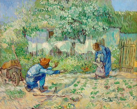 First Steps, after Millet by Vincent Van Gogh