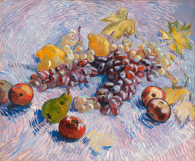 Grapes, Lemons, Pears, and Apples by Vincent Van Gogh
