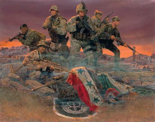 The Red Sash by Paul Steucke - Limited Edition Print — Vladimir Arts USA Inc