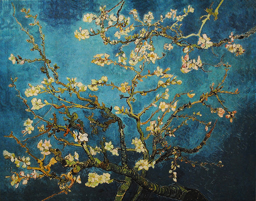 Round Crossbody for Women Van Gogh Blossoming Almond Tree Circle Bag Handbag:  Handbags