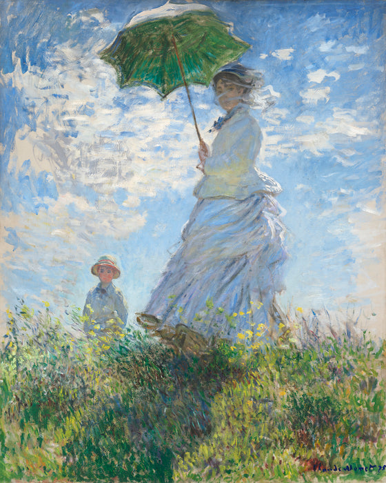 Woman with a Parasol by Claude Monet